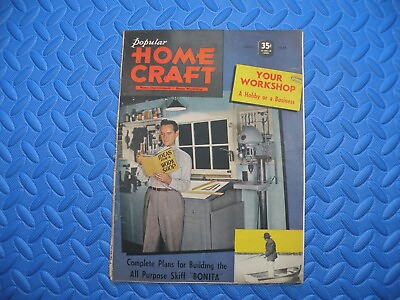 #ad VTG 1946 Popular Home Craft April Magazine $4.99