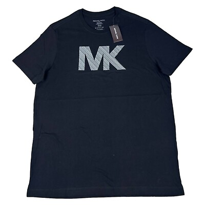 #ad New Michael Kors Men#x27;s Short Sleeve Classic Fit T Shirt Black Size Large $18.99