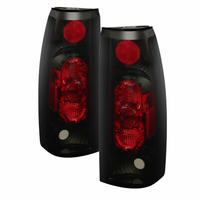 #ad Spyder For Chevy Tahoe 1995 1999 Euro Tail Lights Black Smoke $90.07
