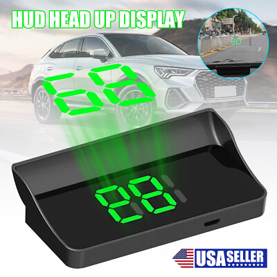 #ad New Big Font MPH Car Digital GPS HUD Speedometer Head Up Display Speedometer $13.99