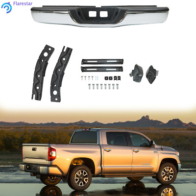 #ad For Toyota Tundra 2000 2001 2006 Chrome Steel Rear Step Bumper Complete Assembly $250.92