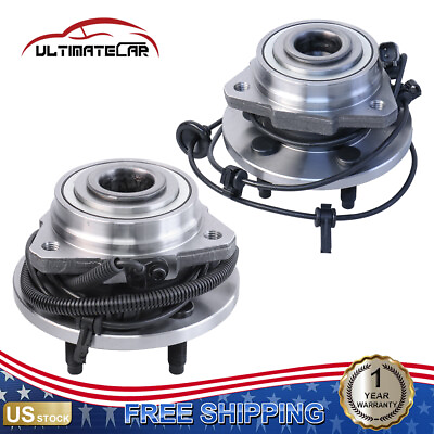 #ad Set 2 Front Wheel Hub Bearing w ABS For 2002 2007 Jeep Liberty 513176 513177 $64.96