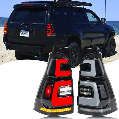 #ad LED Tail Lights for Toyota 4Runner 4th GEN 03 09 Sequential Animation Rear Lamps $239.99