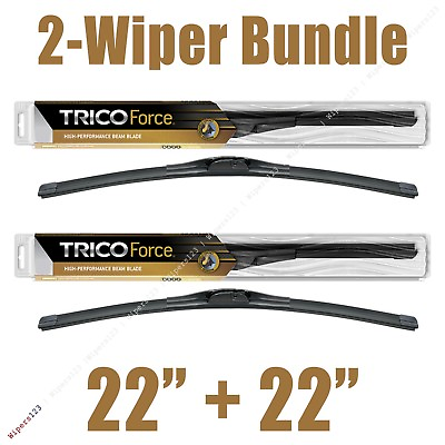 #ad 2 Wipers: 22quot; 22quot; Trico Force All Season Beam Wiper Blades 25 220 x2 $24.26