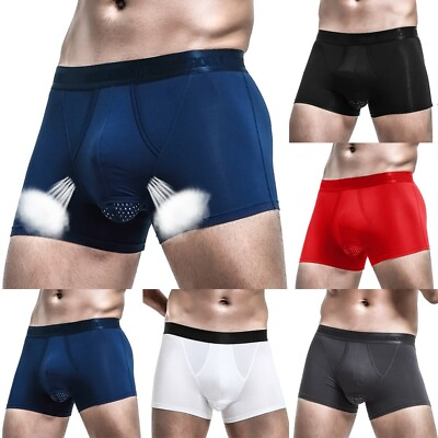 #ad Innovative Design Modal Underwear Boxer Briefs for Men with Separation Pouch C $16.68