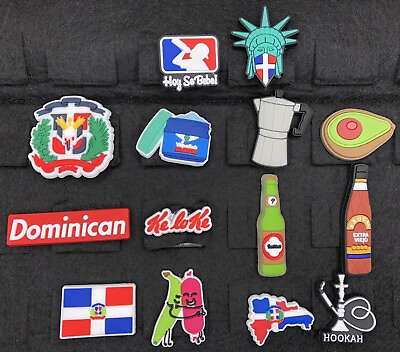 #ad DOMINICAN CHARMS FOR CROCS 14Pcs. Different Designs. For Adults and kids $29.99