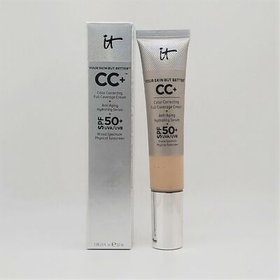 New IT Cosmetics Your Skin But Better CC Full Coverage Cream SPF50 Light $16.98