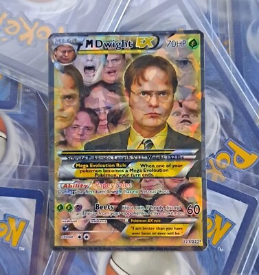 #ad Dwight Schrute Pokemon Card The Office $13.00