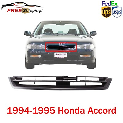 #ad New Grille For 1994 1995 Honda Accord Front Textured Black Plastic HO1200141 $67.80