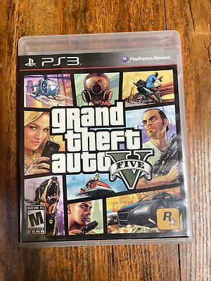 #ad PS3 GTA 5 Grand Theft Auto V Complete Tested amp; Working $7.48