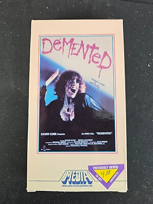 #ad Demented VHS Media Home Video horror revenge slasher rare OOP Tape Cult Tested $24.95