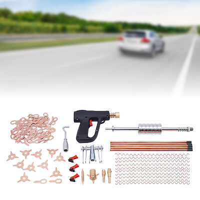 #ad Car Spot Repair Machine Hammer Electric Stud Welder Gun Dent Puller Welding Kit $47.94