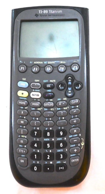 #ad TESTED Texas Instruments TI 89 Titanium Graphing Calculator Black Dead Pixels $32.50