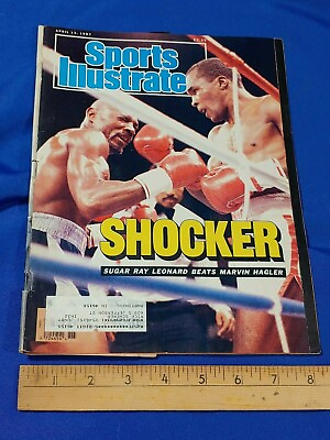 #ad Sugar Ray Leonard Sports Illustrated Beats Marvin Hagler April 131987 Boxing $6.48