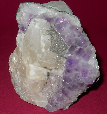 #ad 1200g Natural Amethyst geode quartz cluster crystal mineral specimen healing $35.00