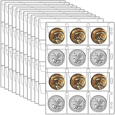 #ad Coin Collection Book Holder for Collectors 200 Pockets Coins Collecting Album $16.30