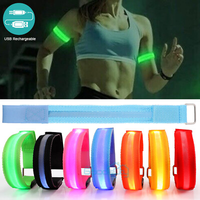 #ad LED Slap Armband Lights Glow Band Strap for Running Cycling Jogging Multicolor $9.75