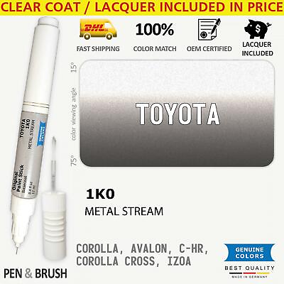 #ad 1K0 Touch Up Paint for Toyota Gray COROLLA AVALON C HR CROSS IZOA METAL STREAM P $14.99