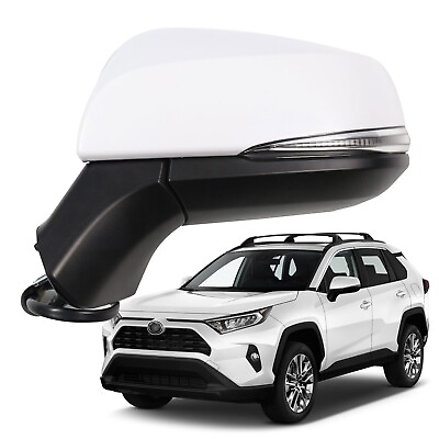 #ad Side View Mirror For 19 24 Toyota RAV4 Heated Turning Lamp BSM Left Driver Side $79.16