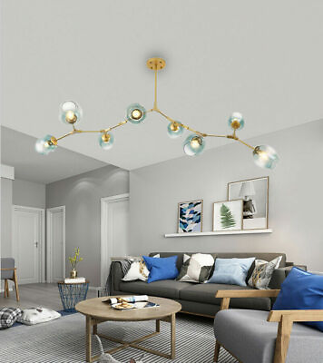 #ad Modern Glass Sputnik Chandelier Lighting Tree Branch Ceiling Lamp 8 Head Pendant $107.94