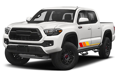 #ad TRD Stripes For Toyota Tacoma retro lines sticker vinyl Decal Side PRO graphics $115.00