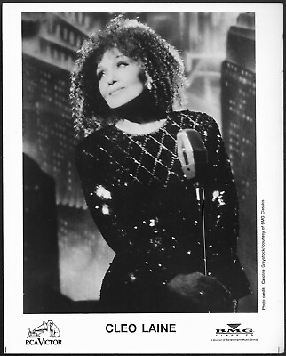 #ad Cleo Laine Jazz Vocalist Original 1980s RCA Victor Promo Photo Lady Dankworth UK $8.76