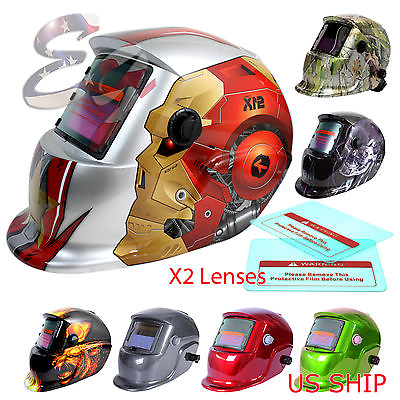 #ad Pro Solar Auto Darkening Welding Helmet Arc Tig Mig Mask Grinding Welder Masks $29.95