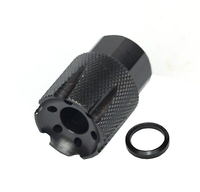 #ad All Steel Low Concussion 5 8#x27;#x27;x24 TPI Muzzle Brake with Crush Washer $27.99