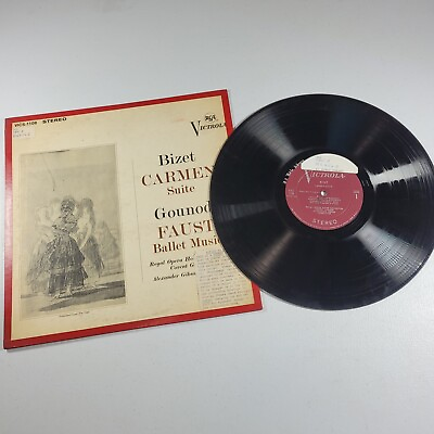 #ad Carmen Bizet Suite Ballet Faust Music Vinyl VICS1108 D.C. LIBRARY 1965 12quot; Opera $99.99