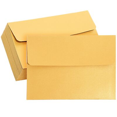 #ad 50 Pack A7 Metallic Gold 5 x 7 in Wedding Invitation Envelopes Greeting Cards $13.49