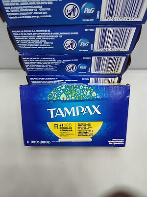 #ad Qty 110 Tampax Regular Tampons with Flushable Cardboard Applicator Regular $22.00