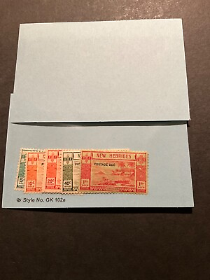 #ad Stamps British New Hebrides Scott #J6 10 hinged $85.00