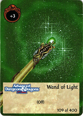 #ad Spellfire Advanced Dungeons amp; Dragons Wand of Light Card $4.39