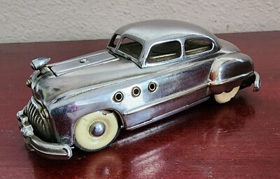 #ad VINTAGE BUICK W SPINNING WHEELS CHROME LIGHTER. OCCUPIED JAPAN. 4.7quot;. SPARKS $249.99