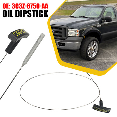#ad For 03 07 Ford 6.0L Powerstroke Diesel Engine Oil Dipstick Dip Stick 3C3Z6750AA $9.99