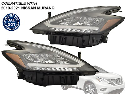 #ad Fits 2019 2020 2021 Nissan Murano All LED Head Light Driver and Passenger PAIR $1216.99
