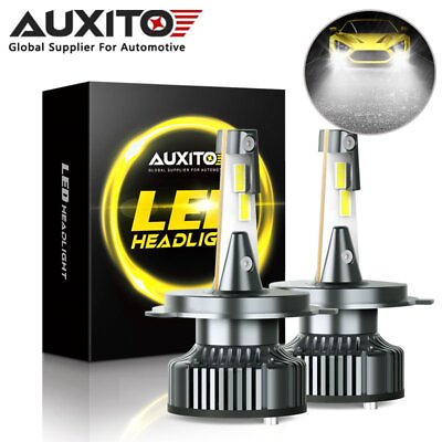 #ad AUXITO Error H4 Free 9003 LED Headlight Bulb High Power 32000LM 6500K HID White $50.09