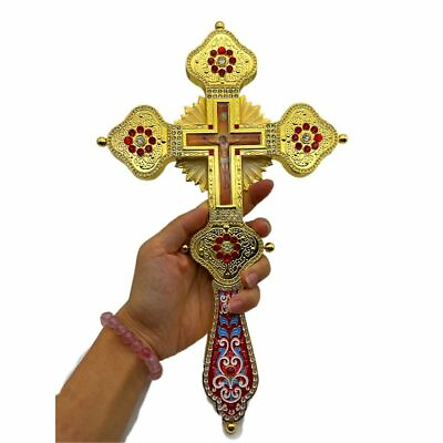 #ad Jesus Decorated Cross Orthodox Greek Blessing Cross Church Gift Bendición Cruz $184.94