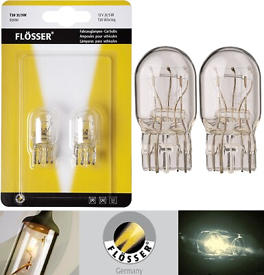 #ad Flosser 7443 W21 5W 21 5W Two Bulbs Brake Stop Tail Parking Light Replace OE Fit $10.45