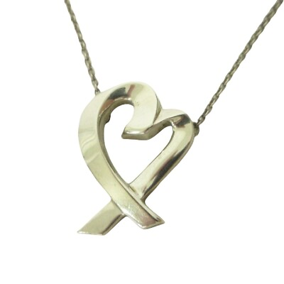 #ad Tiffany Co. Necklace Loving Heart Paloma Picasso 925 Silver Gy14 Women#x27;S $199.32