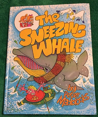 #ad Vintage 1983 The Sneezing Whale Peter Maddocks Hardback Childrens Kids Book Read $49.99