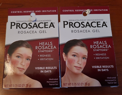 #ad Lot of 2 Prosacea Rosacea GEL Medicated Homeopathic Gel exp 05 2024 $26.99