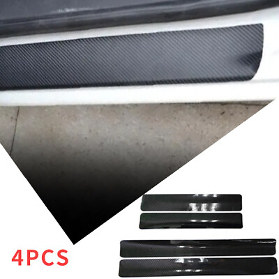 #ad 4PC Carbon Fiber Car Door Plate Sill Scuff Cover Anti Scratch Sticker For Suzuki $7.85