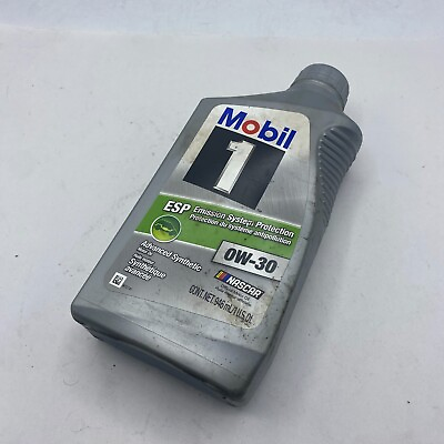 #ad MOBIL 1 OIL ESP OW 30 ADVANCED SYNTHETIC NASCAR OFFICIAL MOTOR OIL 946 mL $17.25