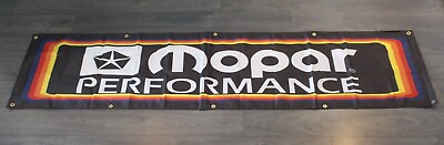 #ad Mopar Banner Flag Big 2x8 feet Performance Auto Parts Racing Garage Mechanic $15.57