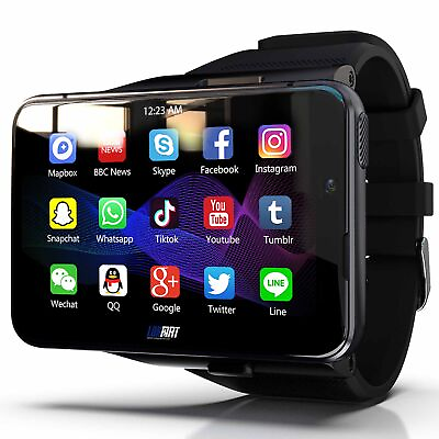 #ad 2.88quot; Larger Screen 4G Smart Watch Android 9.0 Dual Camera WIFI GPS 464GB $218.00