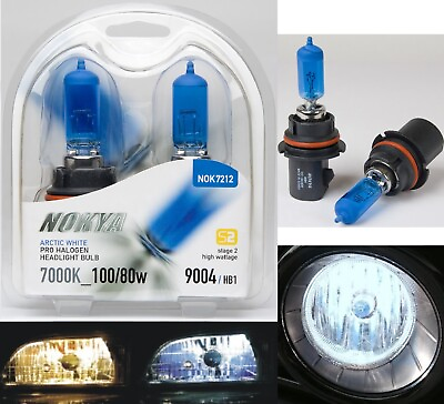 #ad Nokya 7000K White 9004 Nok7212 100 80W Two Bulbs Head Light High Watt Dual Beam $22.80