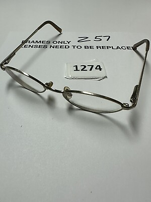 #ad Anne Klein Eyeglass Frames 7011 K1406 48 17 130 Round gold Frames $19.99
