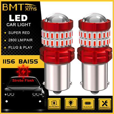 #ad 2X 7506 1156 LED Flash Strobe Brake Stop Tail Lights for Jeep Renegade 2015 2019 $13.25