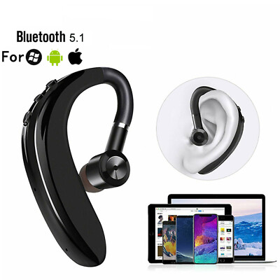 #ad Bluetooth Headset Handsfree Wireless Earpiece Waterproof Headphone Stereo Earbud $7.59